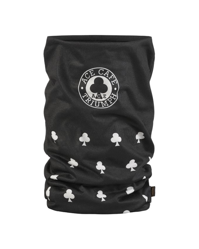 Official Triumph x Ace Cafe Quarter Zip Logo Sweatshirt in Black